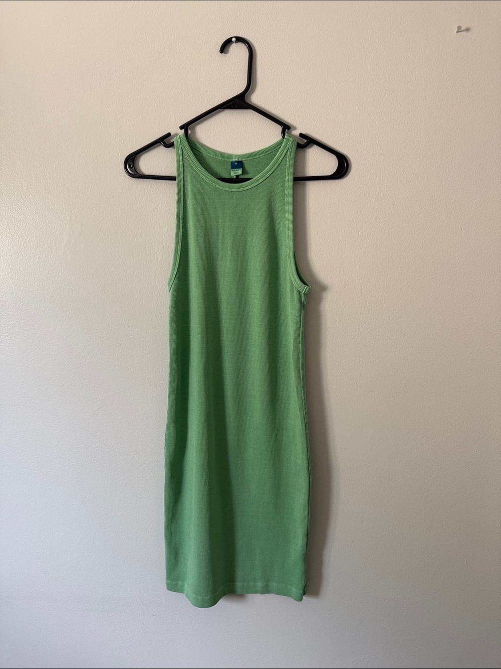 Old Navy Light Green Ribbed Tank Dress